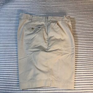 Polo Ralph Lauren Mens Khaki Pleated Chino Shorts Classic Fit 9 Inch Inseam 42